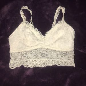 White bralette